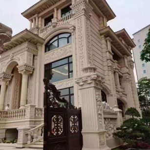 广西黄金麻别墅外墙异形定制