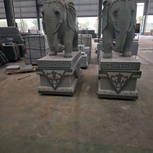 广西芝麻灰花岗岩对象 芝麻白芝麻灰大象