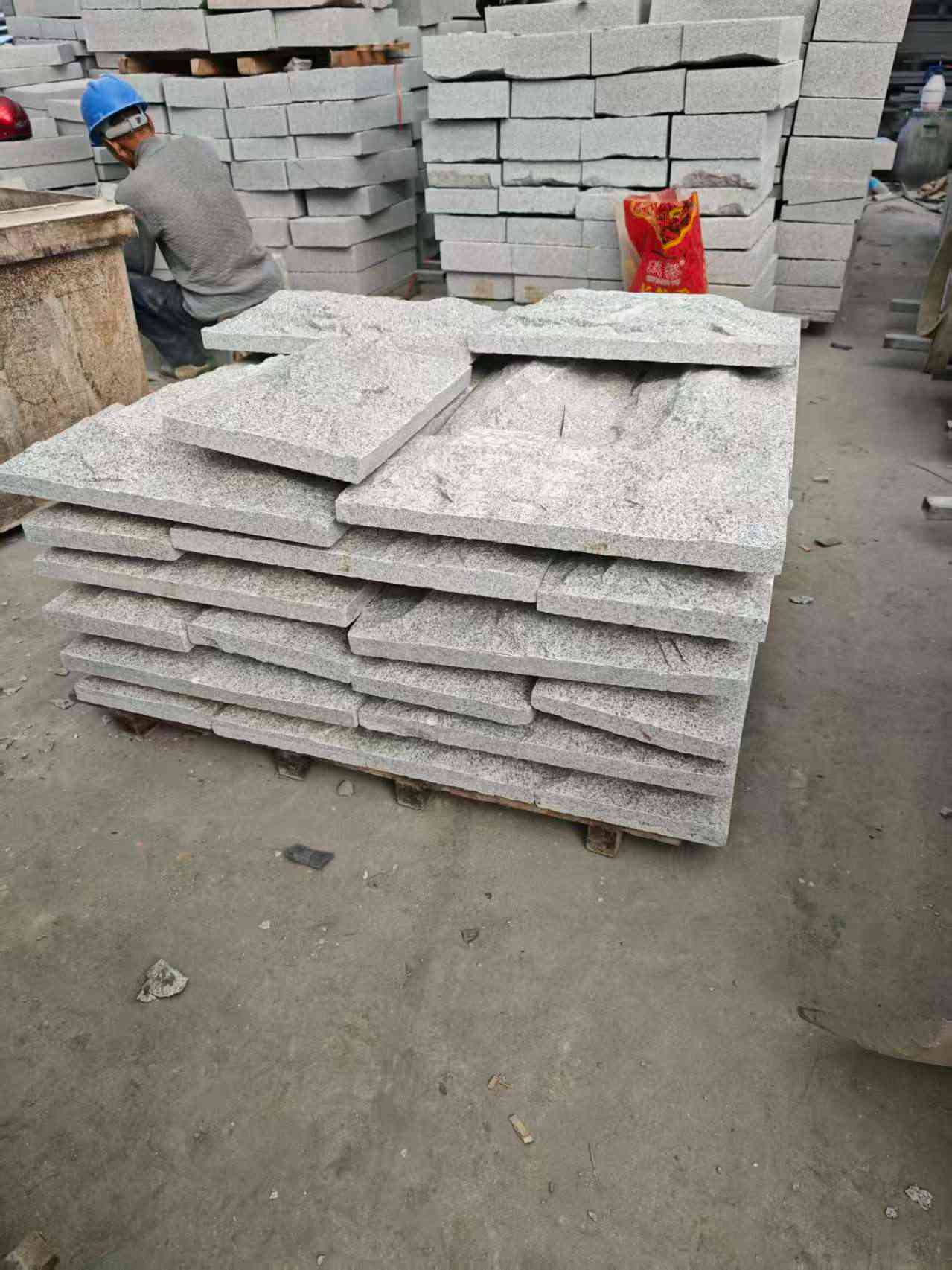 广西芝麻白蘑菇石，自然面