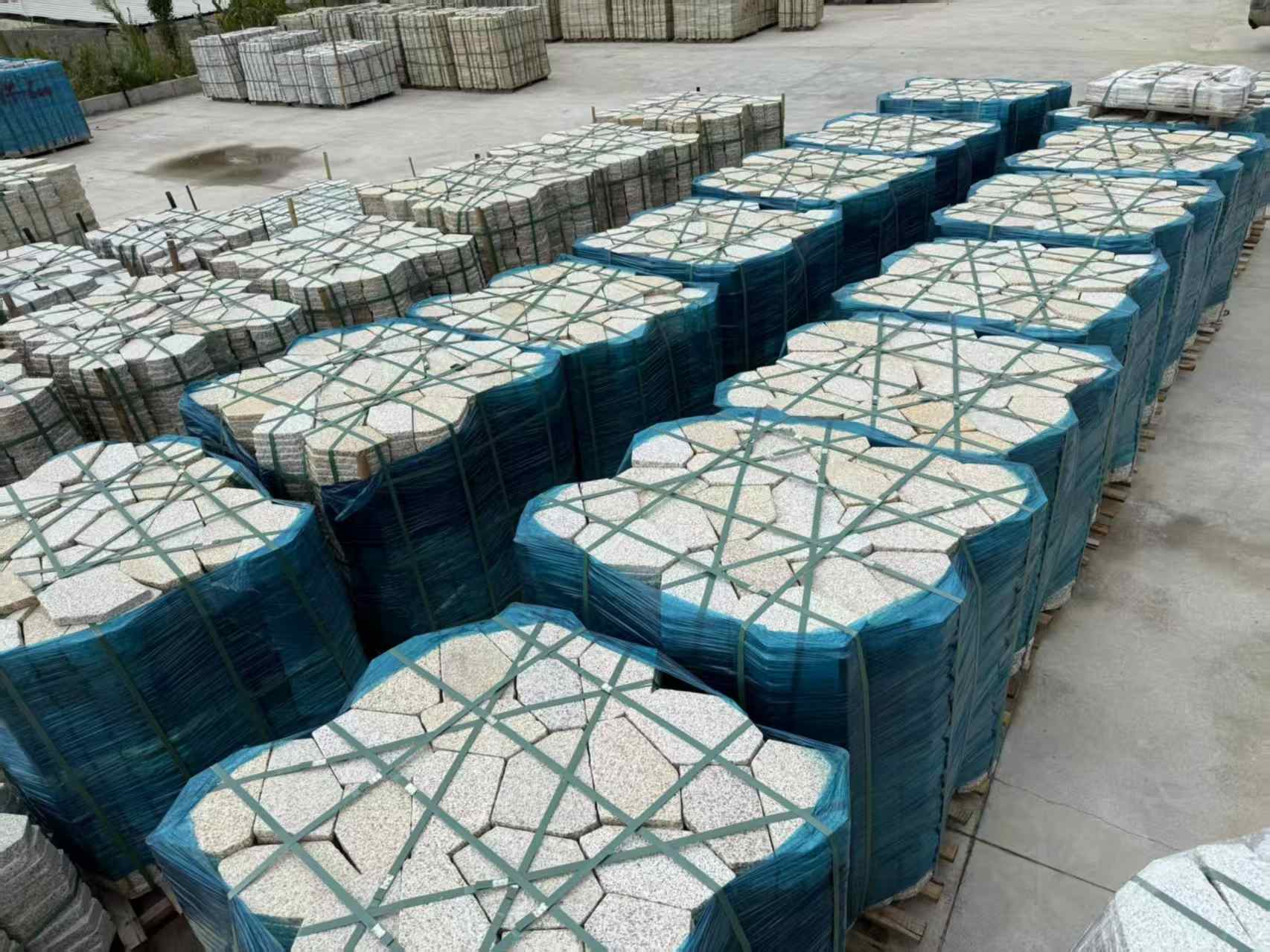 广西黄金麻冰裂纹 碎拼