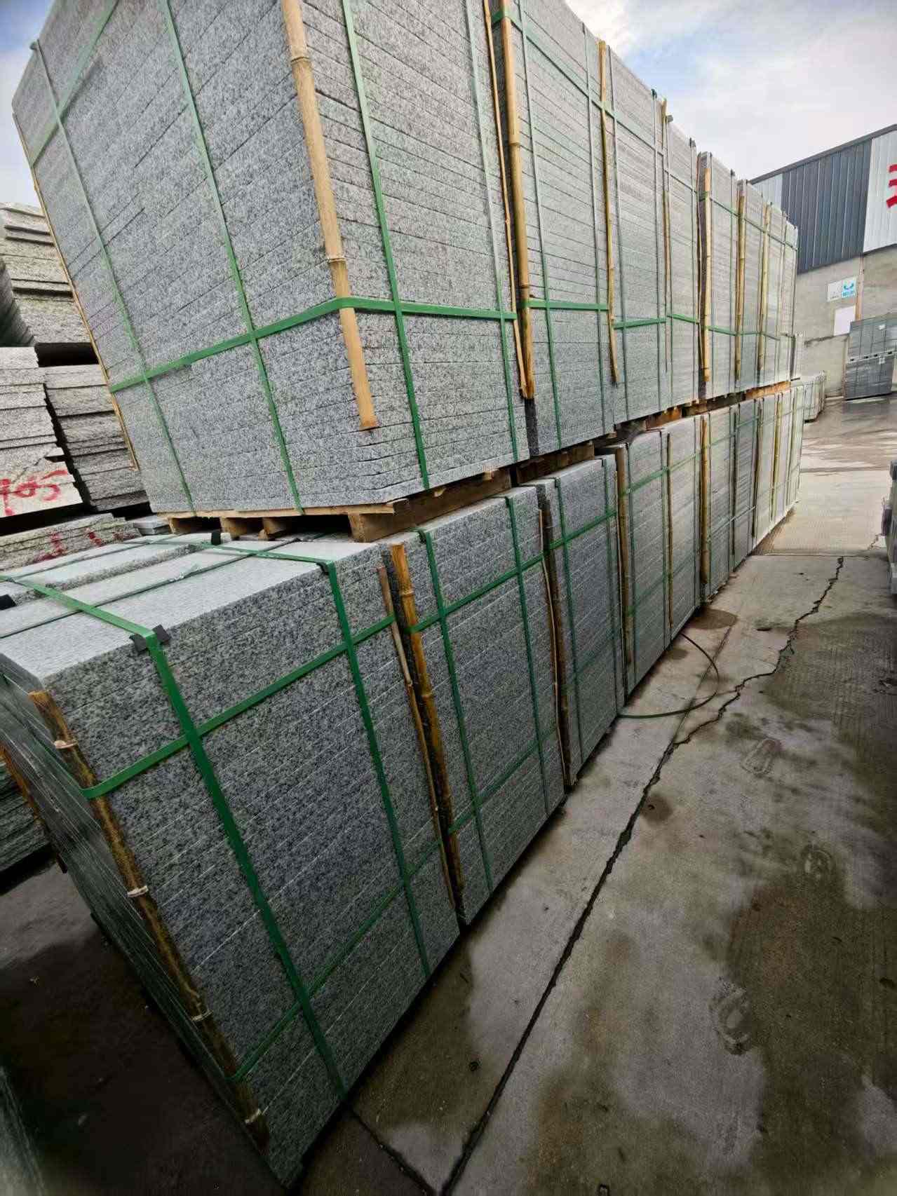 广西芝麻白地铺版 石材地铺石