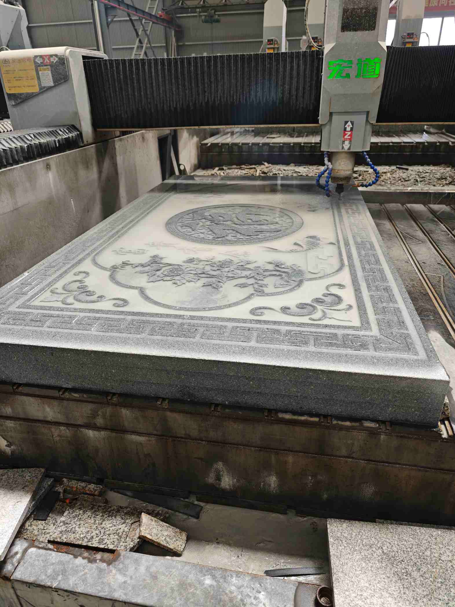 广西芝麻灰雕刻版异形雕刻异形定制